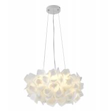 Bethel International DLS44C20CL-1 - 1-Light White Acrylic Cloud LED Chandelier